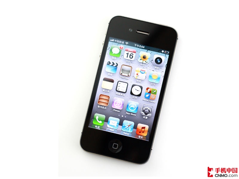 黑色苹果iphone 4s(64gb)手机整体外观图片大图_苹果iphone 4s 64gb